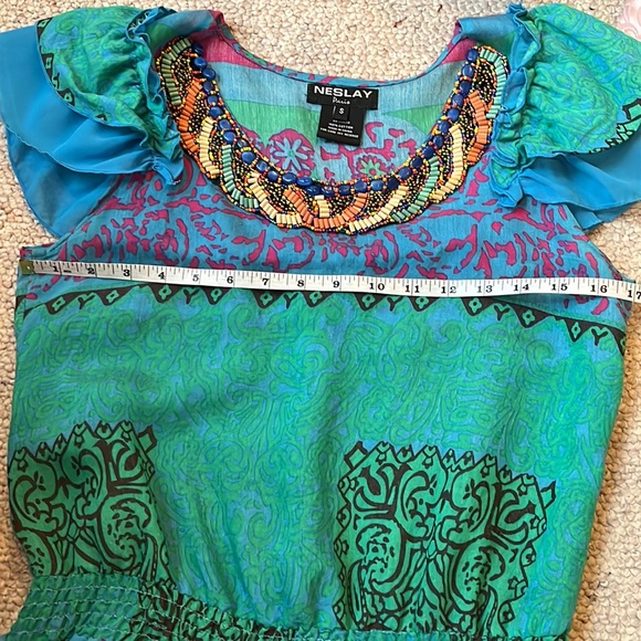 Elegant Neslay Paris cotton blouse/tunic S - Picture 6 of 7